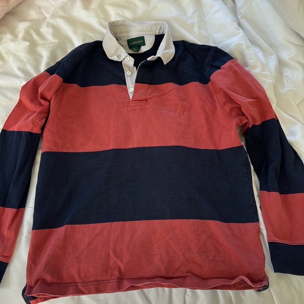 Vintage J crew yacht long sleeve polo